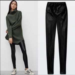 NWT 7 for All Mankind Faux/vegan leather leggings
